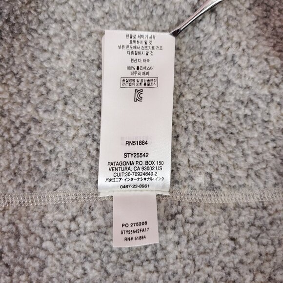 *READ* Patagonia Womens XL Better Sweater Jacket Full Zip Fleece Oatmeal 25542 - Picture 12 of 14